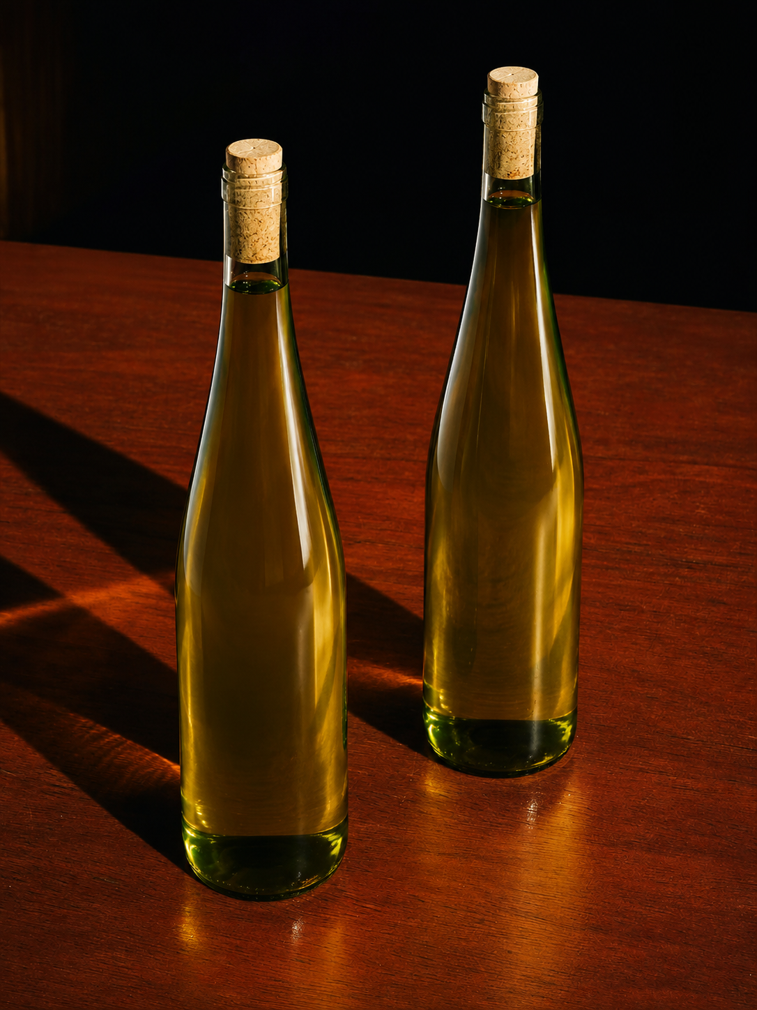 Alsace wine bottles