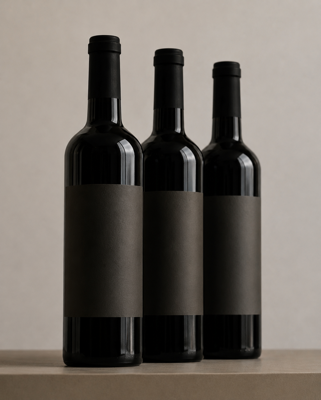 Bordeaux wine bottles